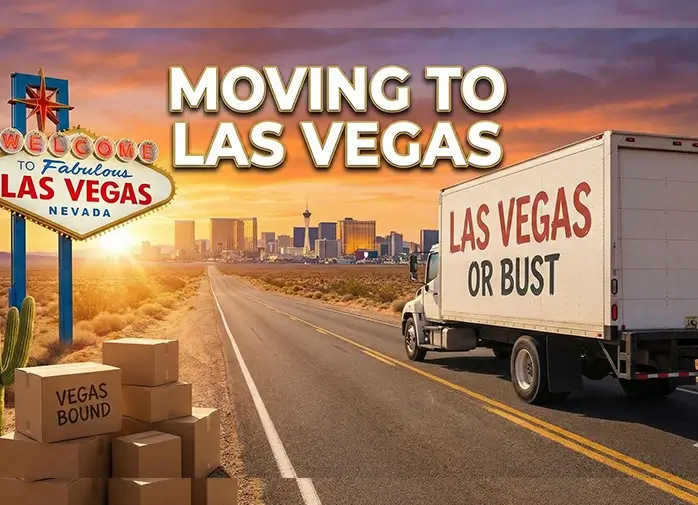 Las Vegas skyline and Strip at night